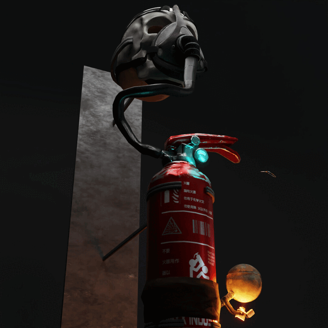 3D Cocnept of a handcrafted bong concept d wireframe normal bong sf science fiction game skull
