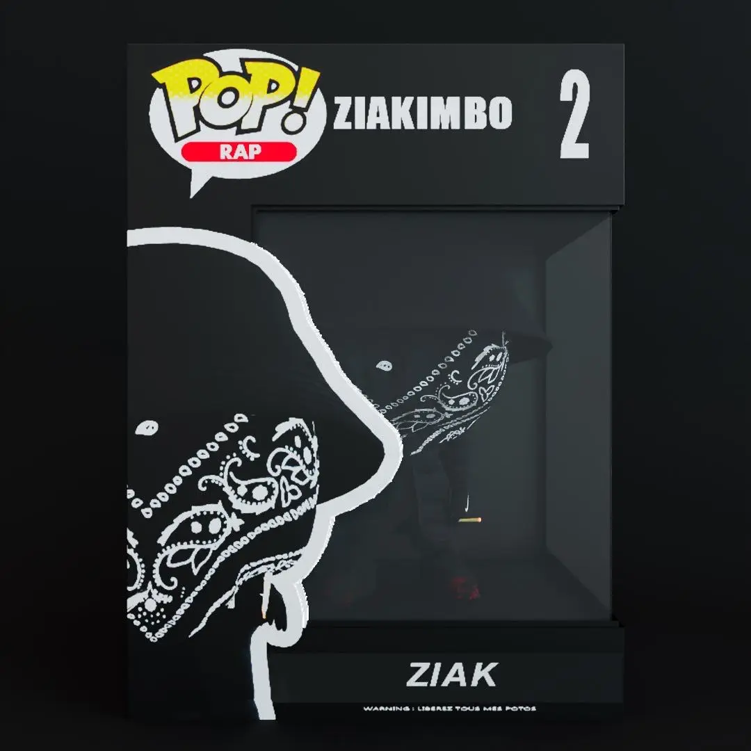 Packaging Ziak Pop 3D figurine