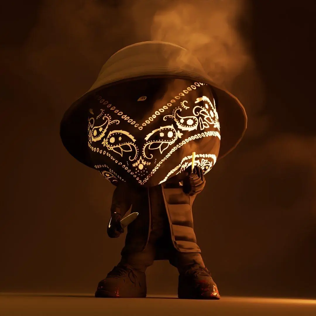 Ziak as a stylized 3D Pop type figurine