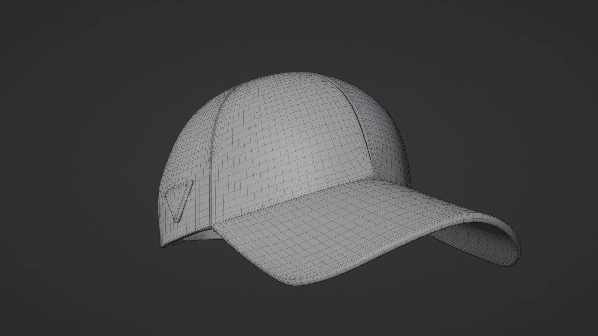 Wireframe PradaCapsule3D LuxuryHeadwear 3DPradaDesign VirtualFashion PradaStyle3D