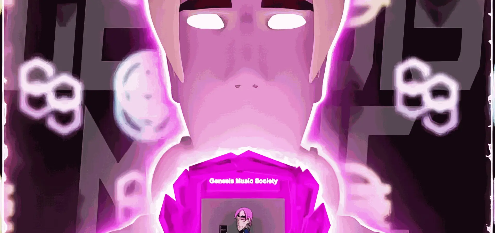 Couverture du projet G.M.S Cover animation 3D nft design genesis music society