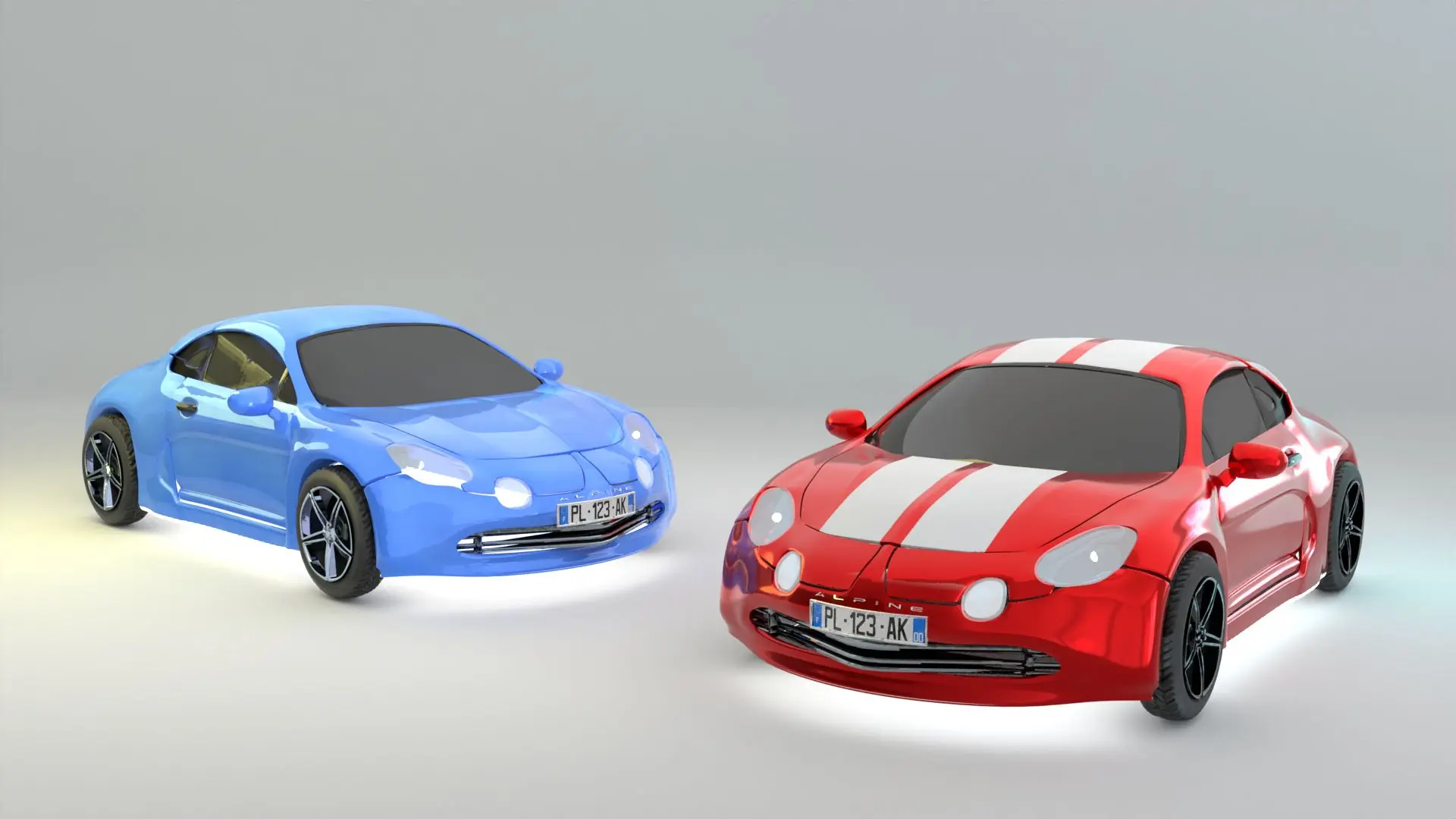 Alpine car 3D